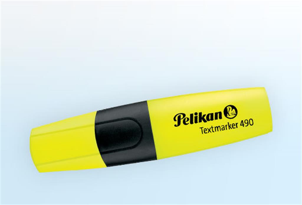 Маркер желтого цвета. Персонаж из маркера желтого. Highlight Pen.